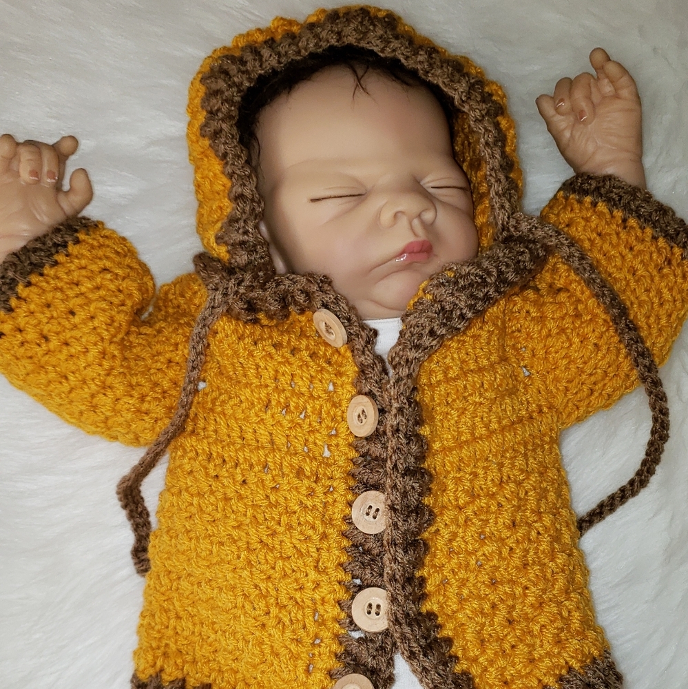 Handmade💛🤎 hoodie